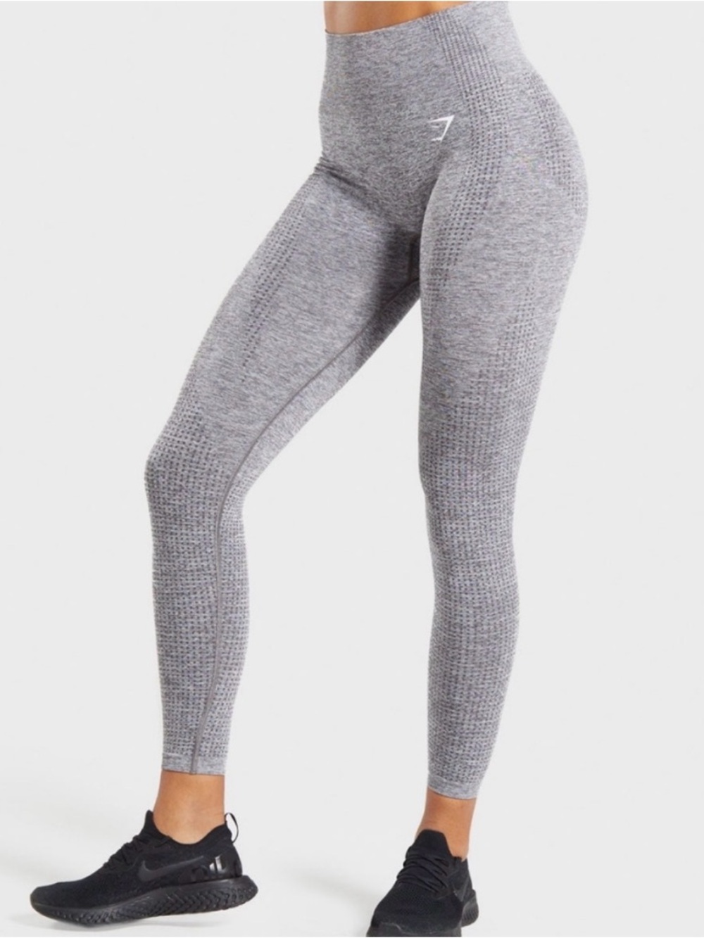 Gymshark Speckled Gray Seamless Leggings Workout Athleisure